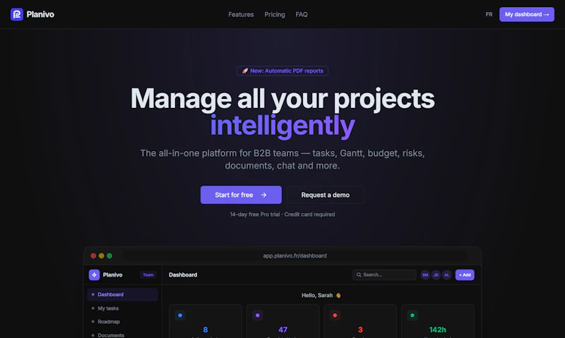Planivo screenshot 1