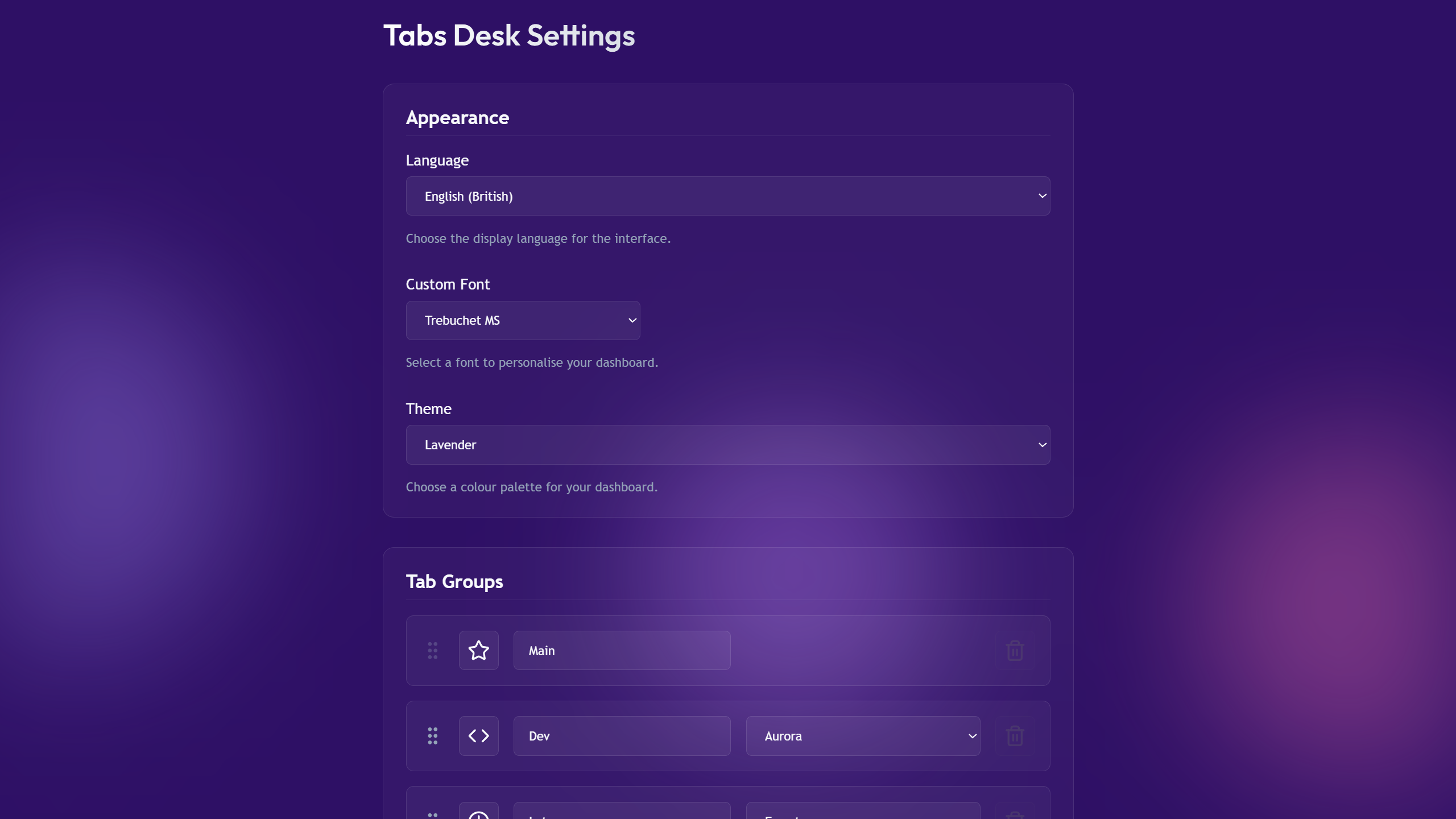 Tabs Desk - Screenshot 4 showing product features and functionality