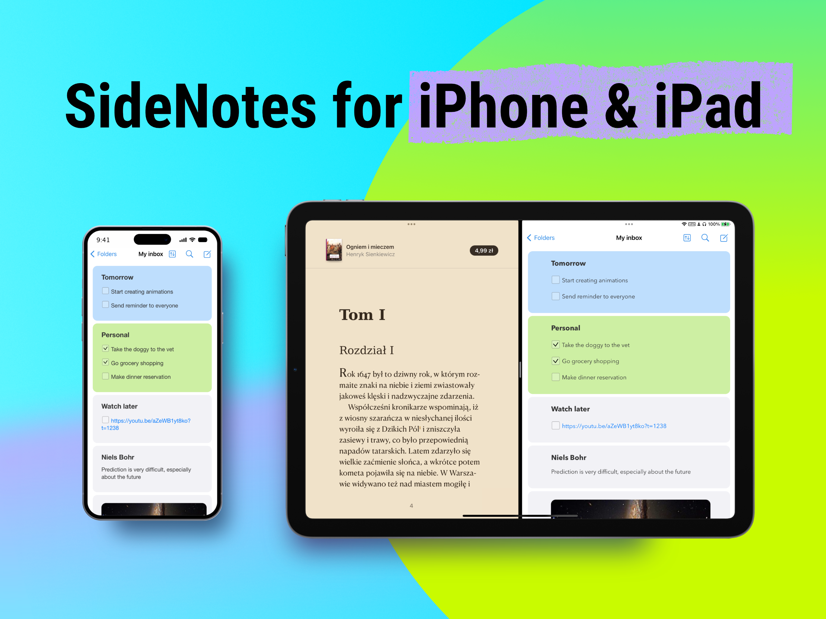 Media Sidenotes cho iPhone và iPad 1
