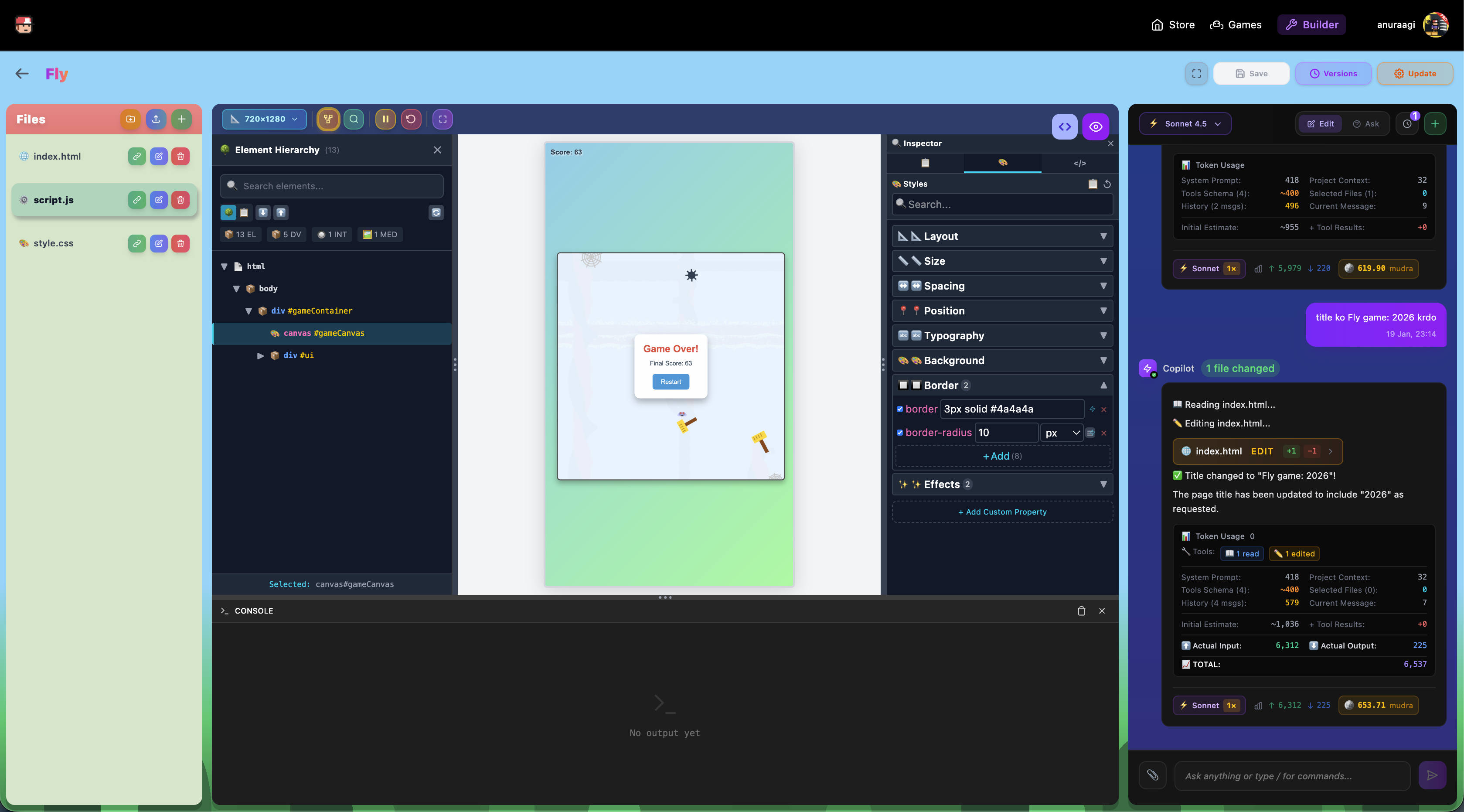 ClancyPlayGames : Build AI Games - Screenshot 3 showing product features and functionality
