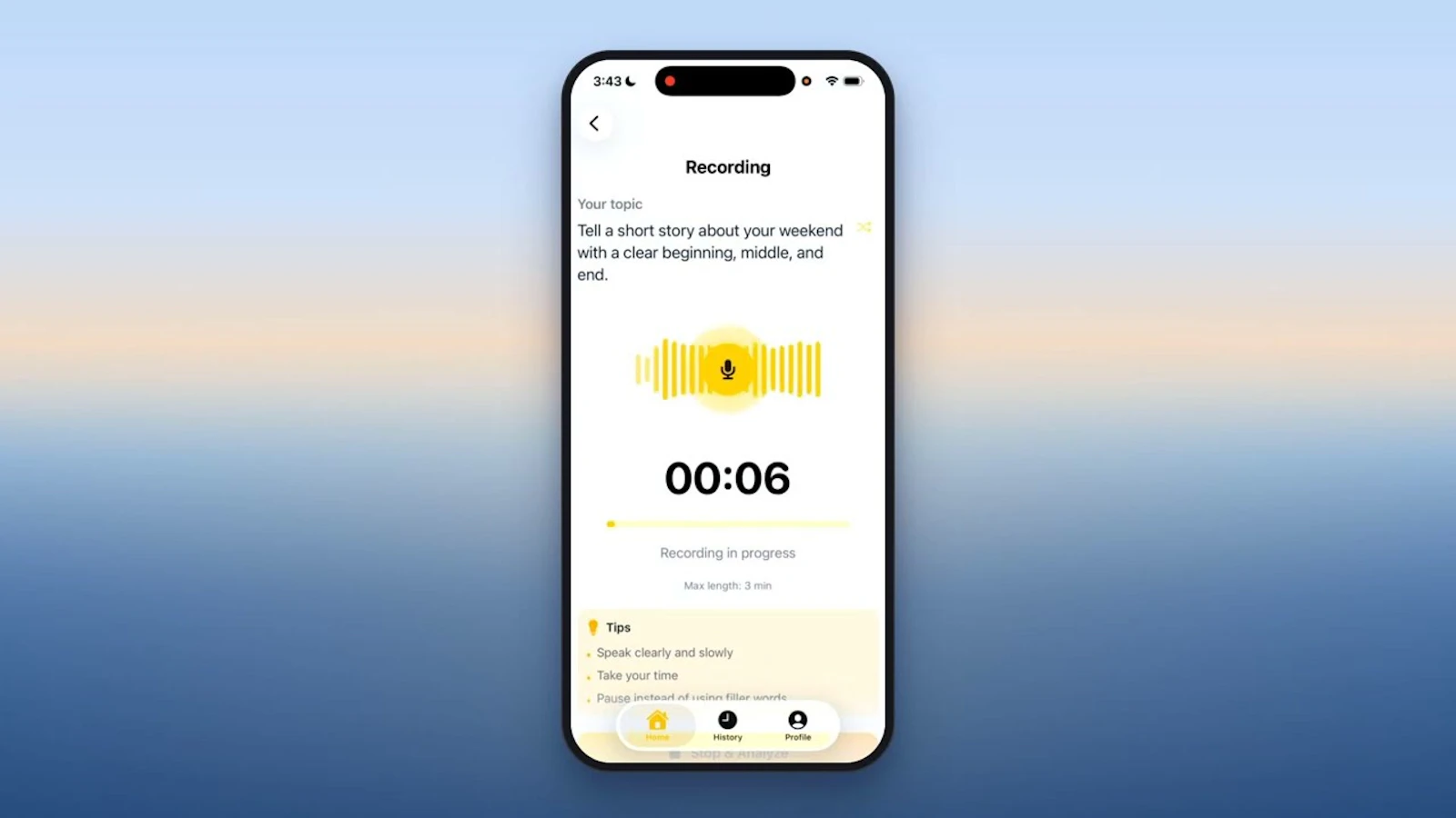 SpeakUp: Public Speaking Coach screenshot 1 (video preview)