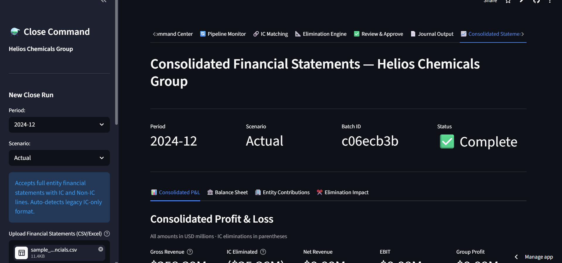 Finance Close Command Center gallery image