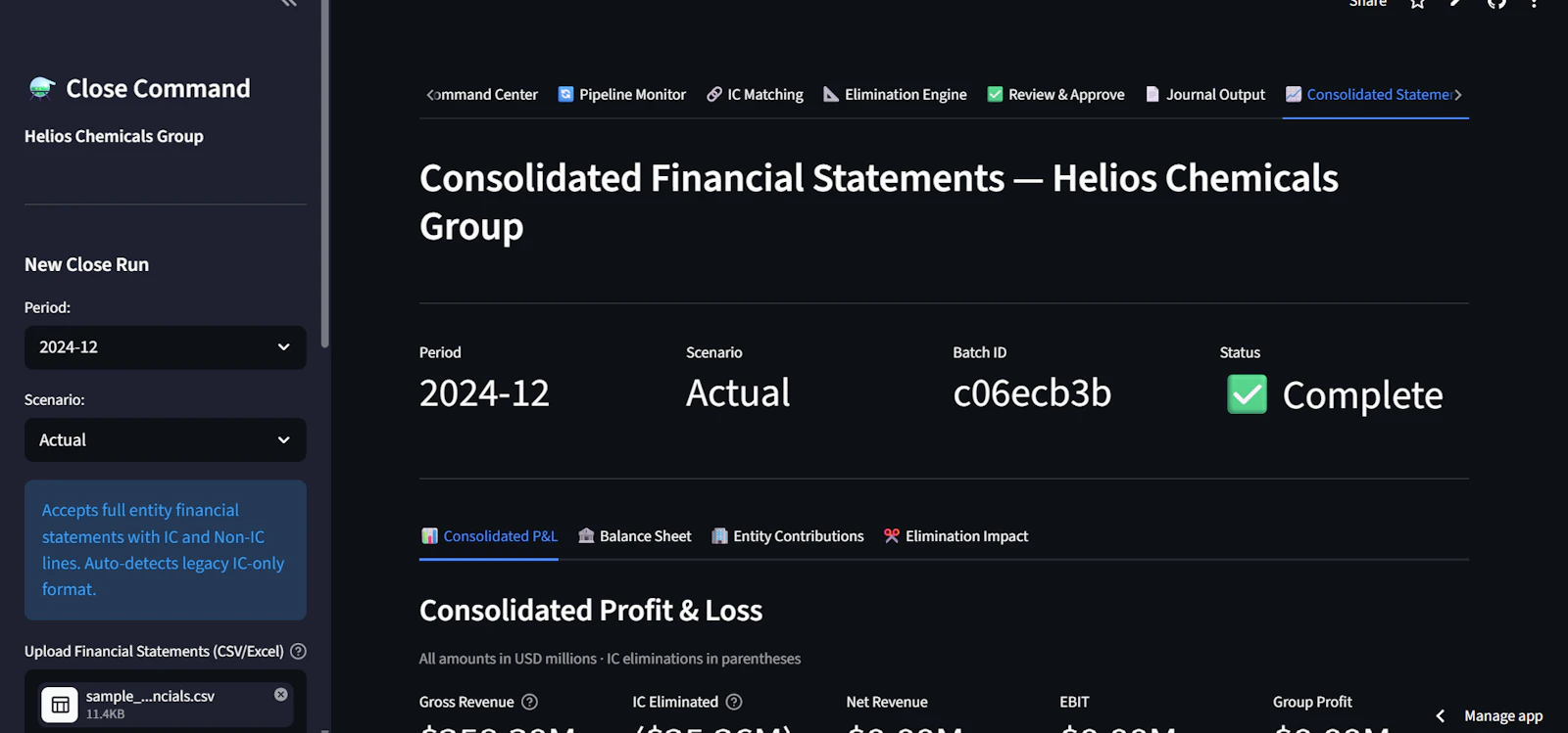 Finance Close Command Center screenshot 5