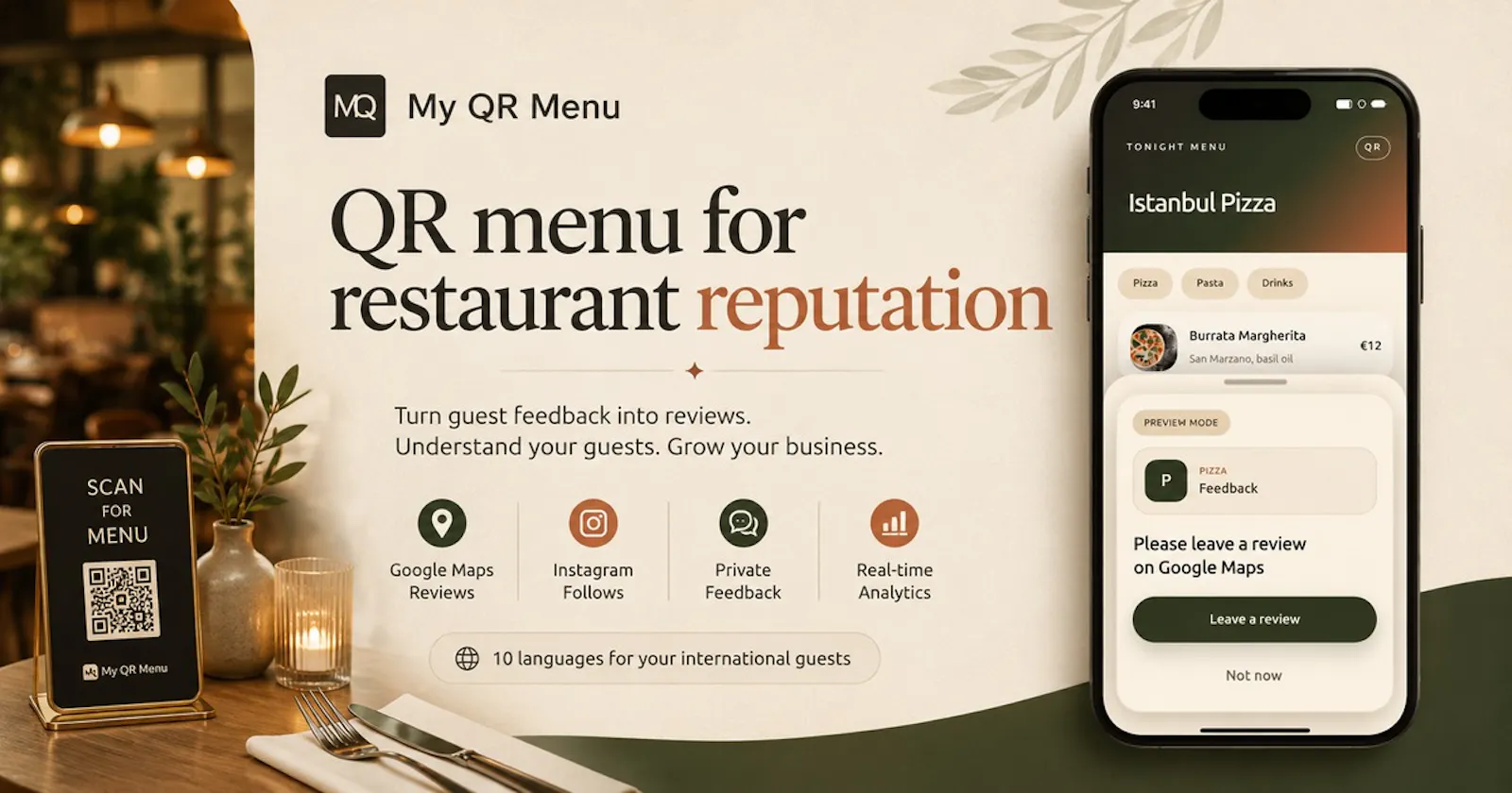 MyQRMenu screenshot 1