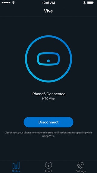 HTC Vive iOS App gallery image