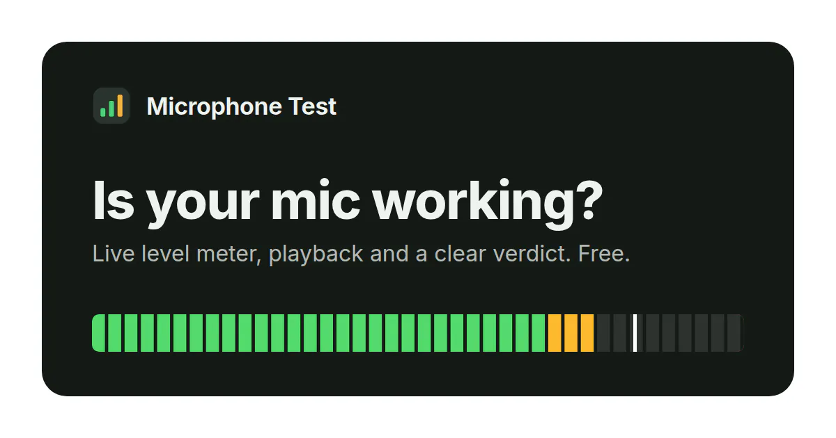 Microphone Test gallery image