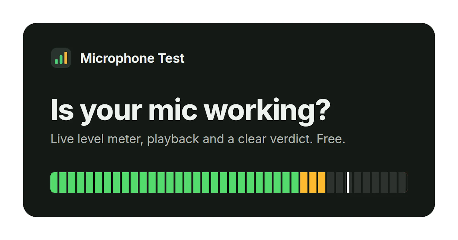 Microphone Test screenshot 1