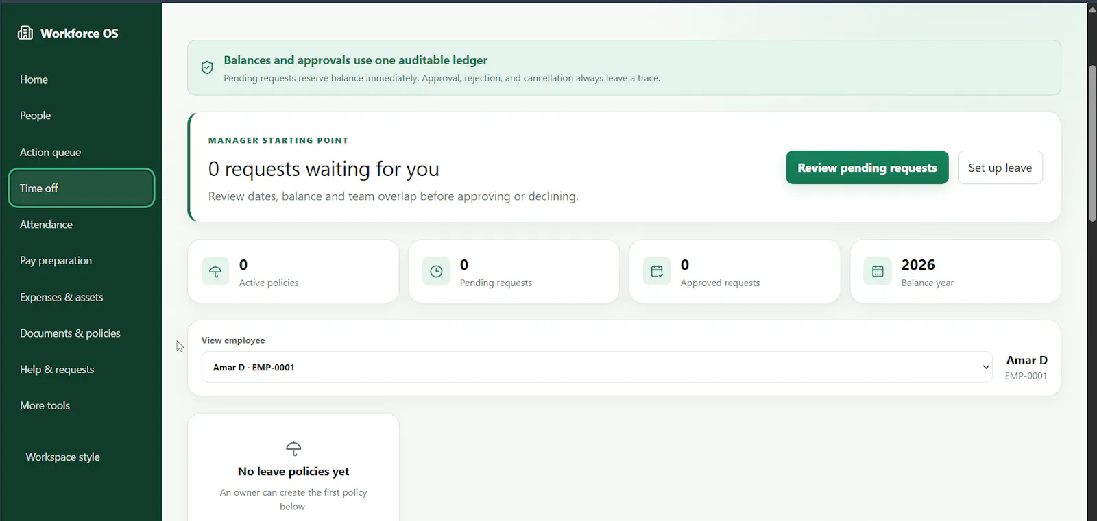 Workforce OS screenshot 1