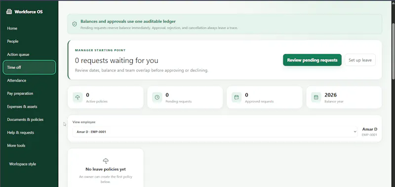 Workforce OS screenshot 1