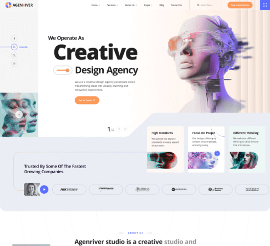 Creative Portfolio & Agency WP Theme gallery image