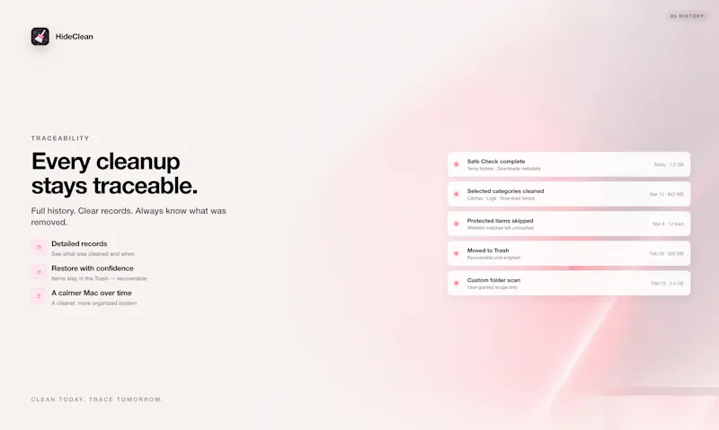 HideClean screenshot 4
