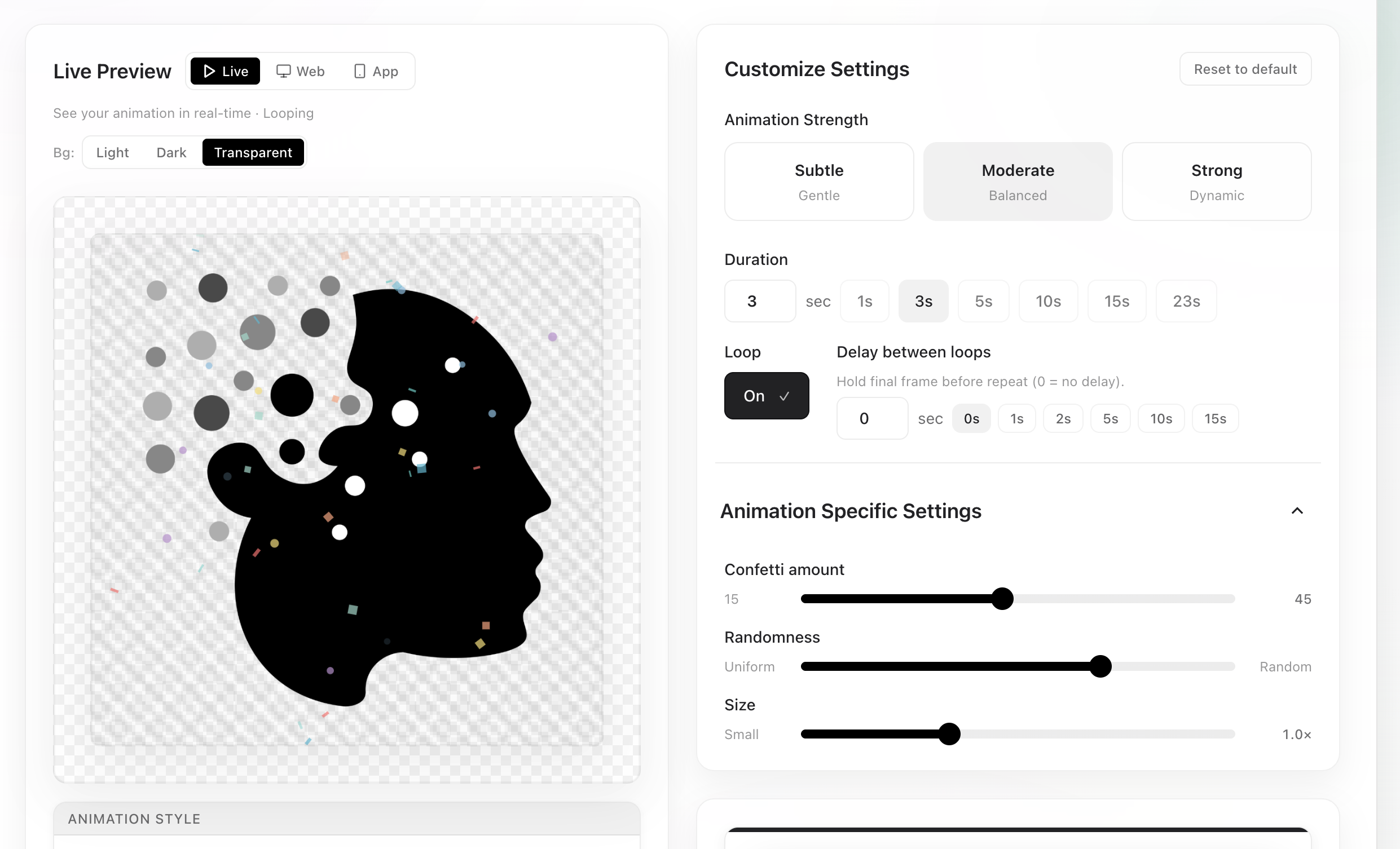 BringToLife - Screenshot 2 showing product features and functionality