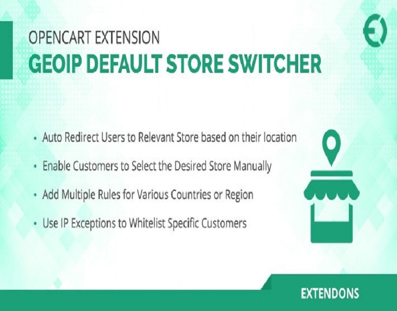 Open cart multi store selector extension gallery image
