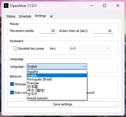 OpenAlive — Keep your PC active gallery image