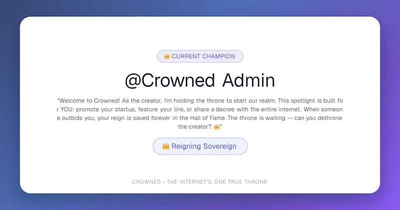 Crowned screenshot 1