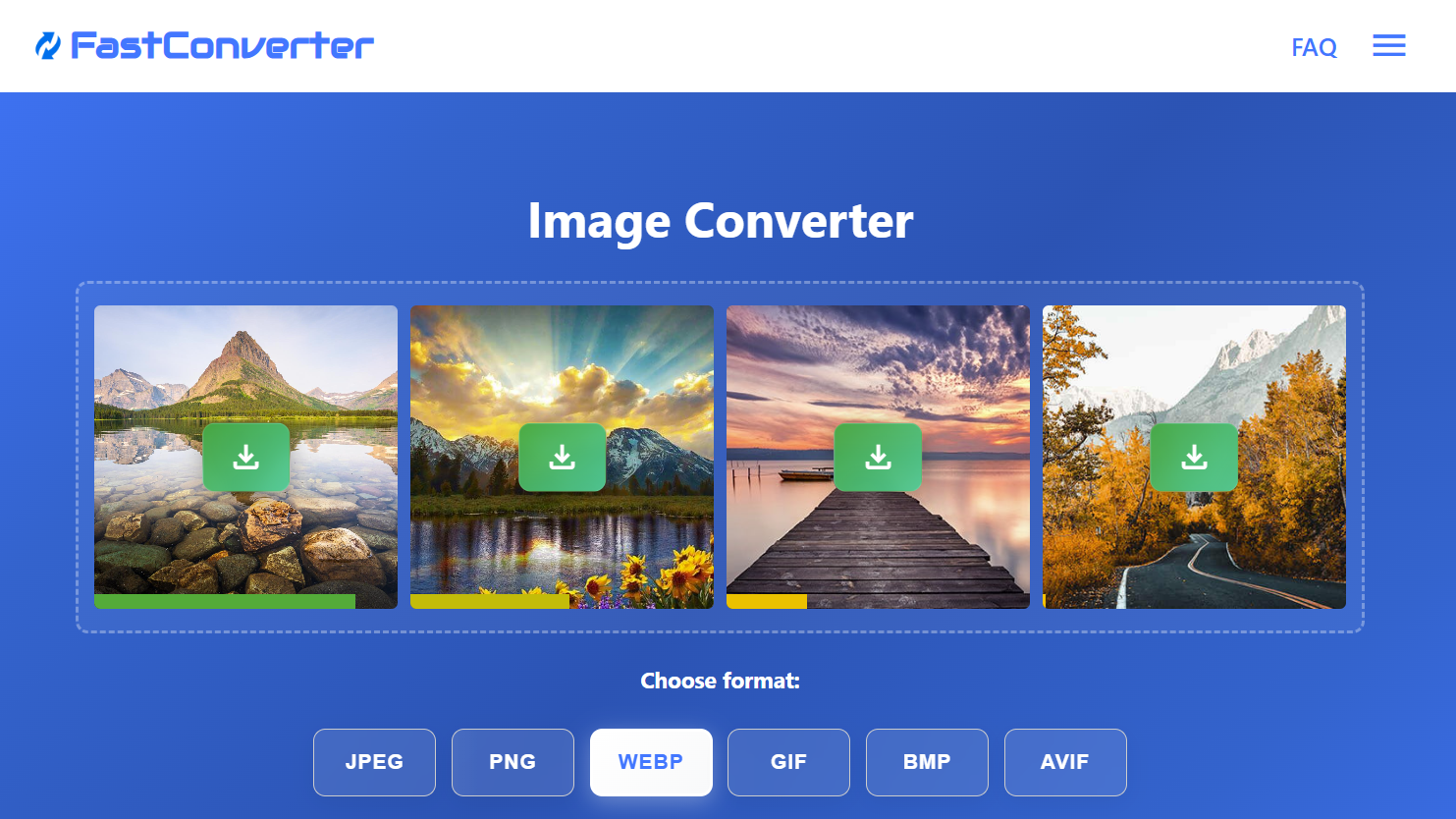 FastConverter.app - แปลงภาพทันทีในเบราว์เซอร์ของคุณ - ไม่มีการอัปโหลด media 2