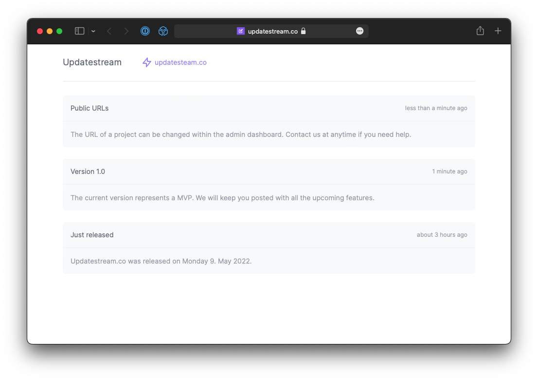 Updatestream gallery image