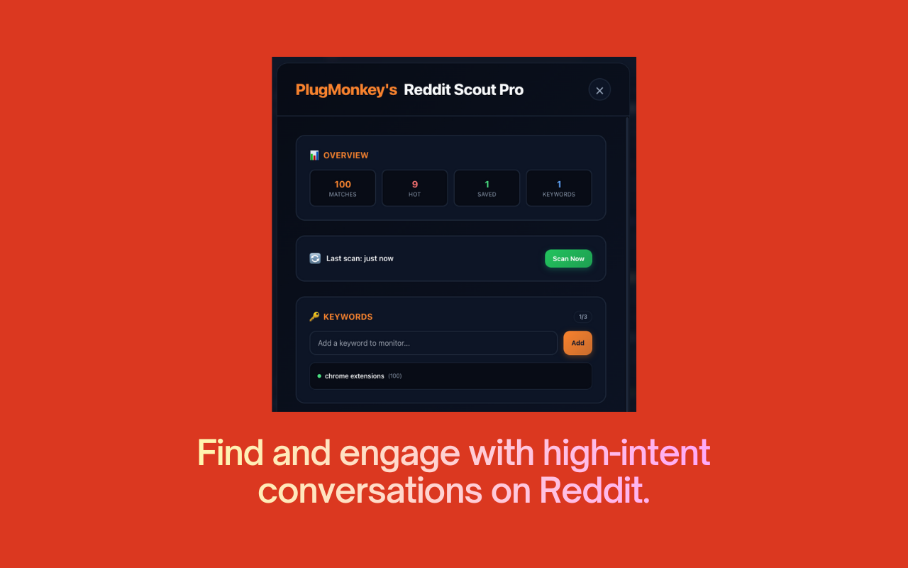 Reddit Scout Pro by PlugMonkey - Screenshot 4 showing product features and functionality