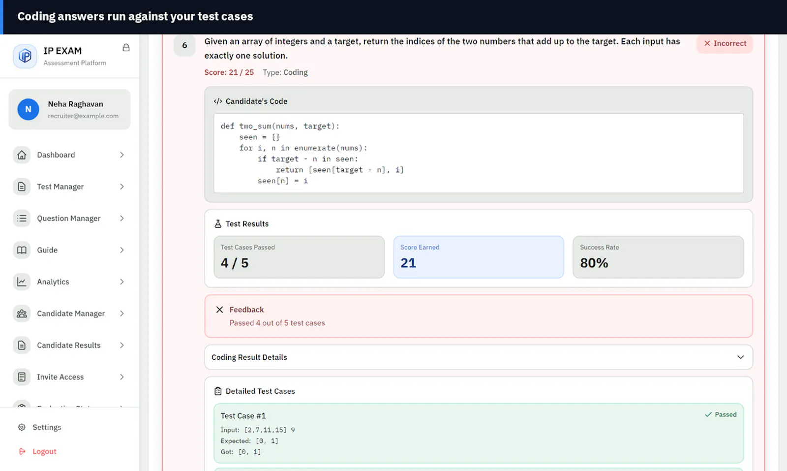 IP EXAM screenshot 1
