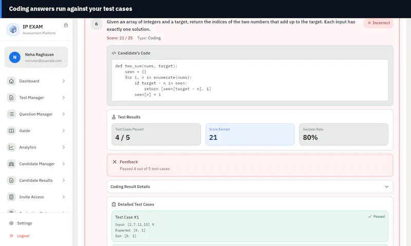 IP EXAM screenshot 1
