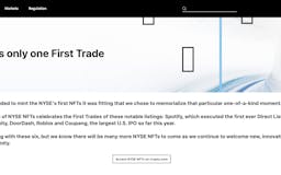 NYSE First Trade NFTs media 1