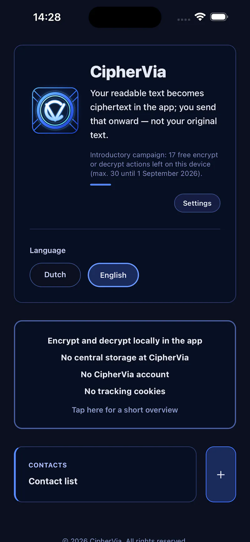 CipherVia screenshot 1