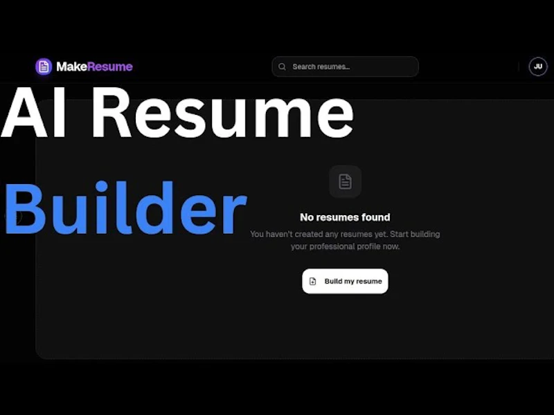 MakeResume screenshot 1 (video preview)