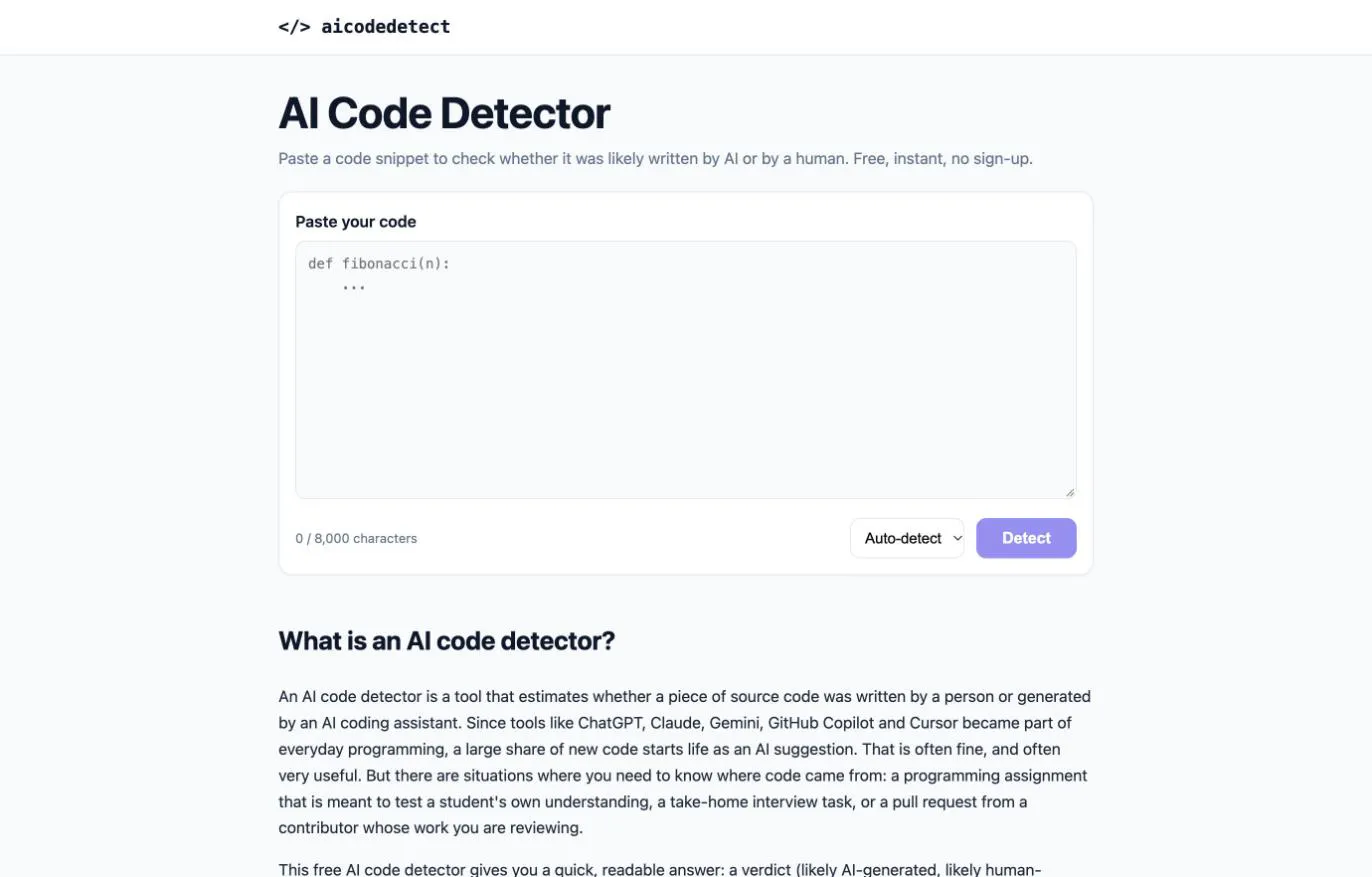AI Code Detector gallery image