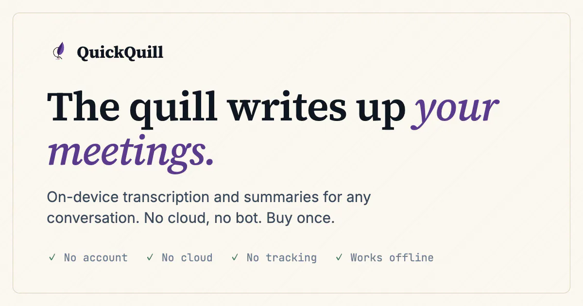 QuickQuill screenshot 1