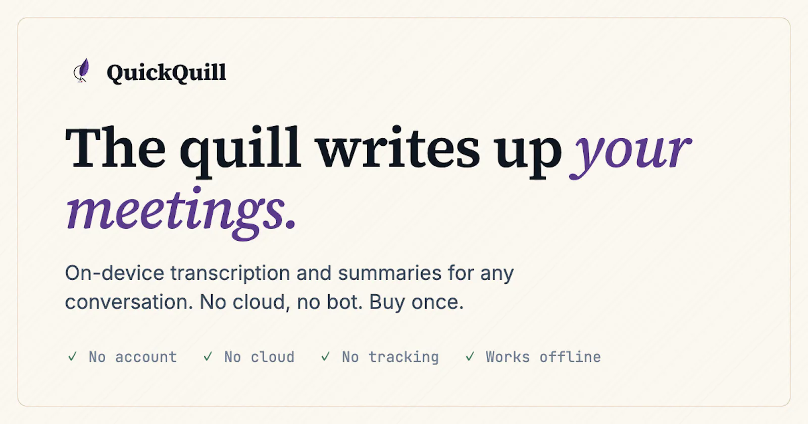 QuickQuill screenshot 2