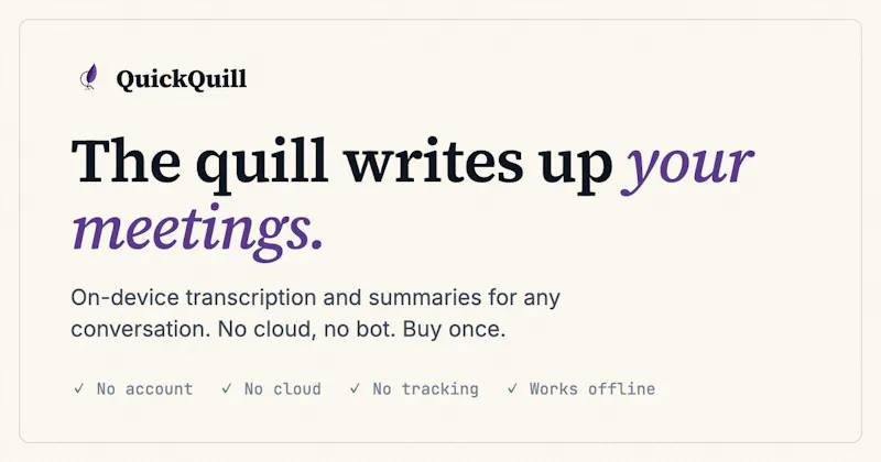QuickQuill screenshot 2
