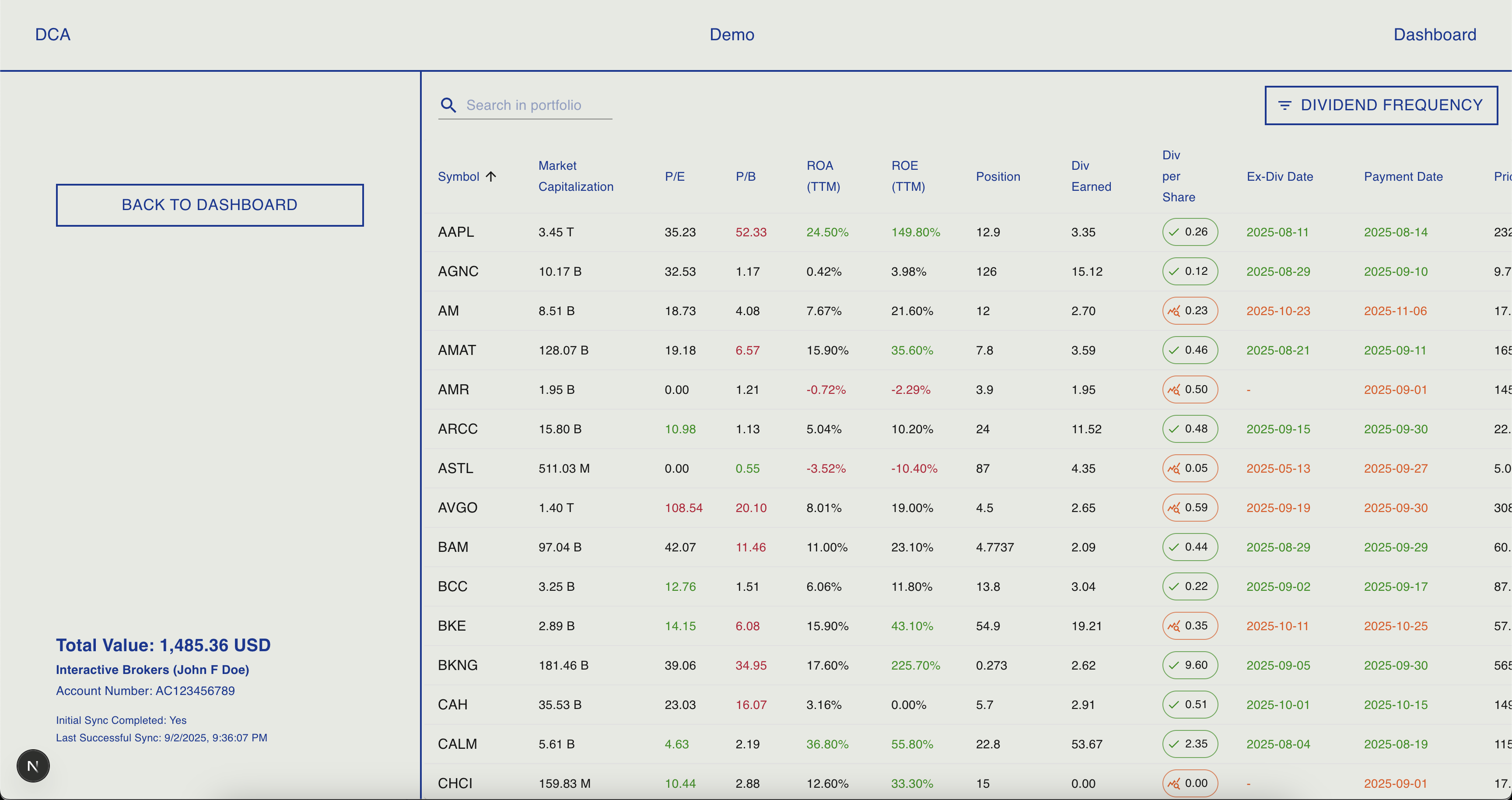 DCA — Portfolio & Dividend Tracker gallery image
