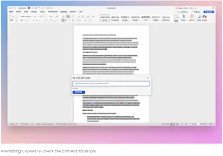 Word 中的 Copilot 圖庫影像
