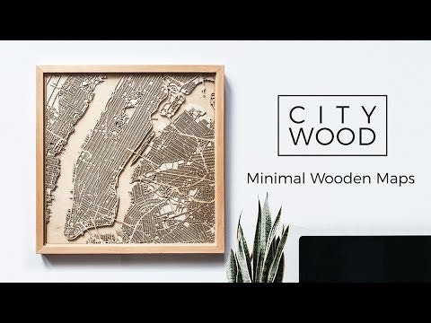 CityWood - Minimal 3D Wooden Maps gallery image