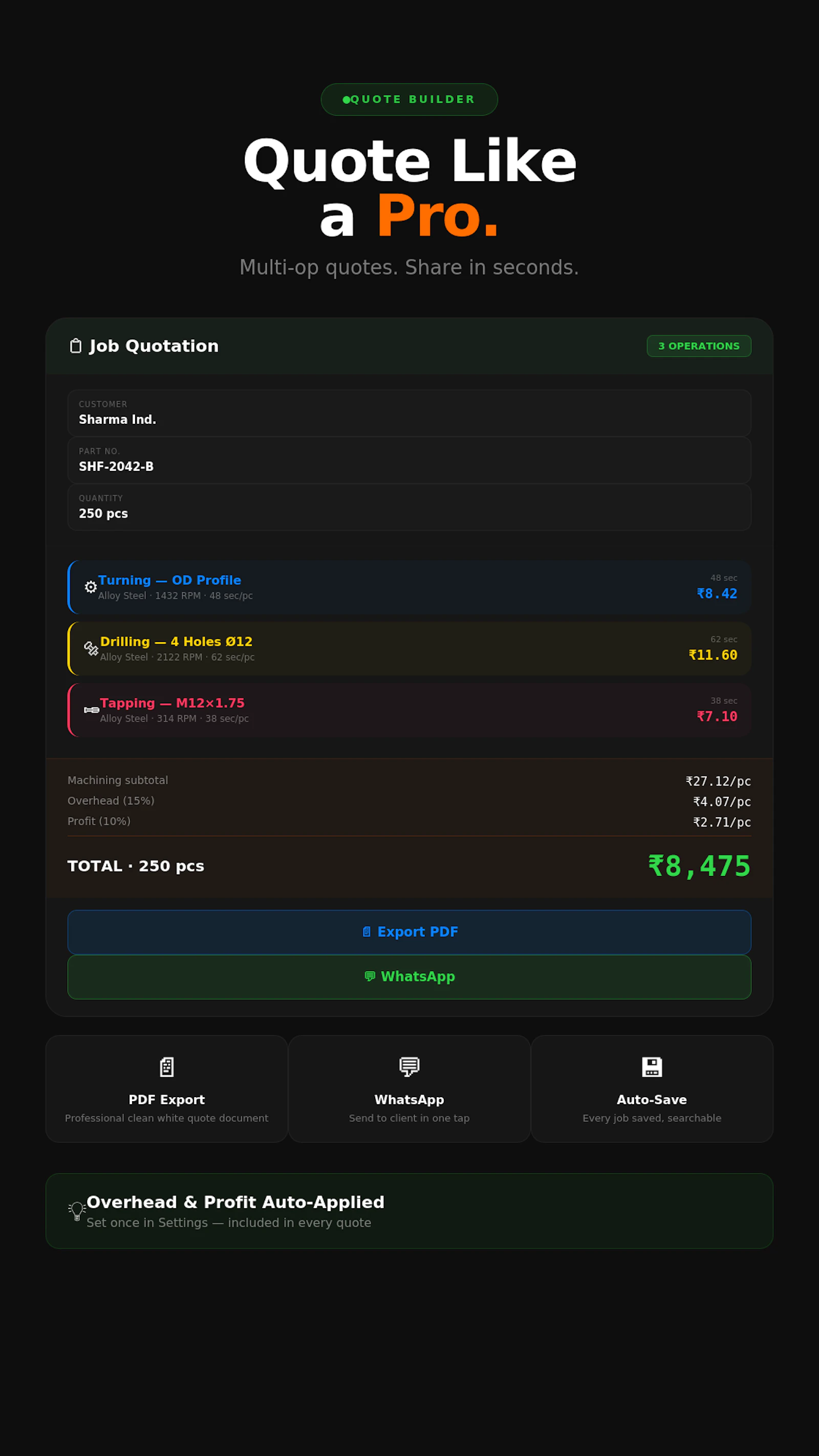 MachIQ CNC Cycle Time Pro screenshot 3
