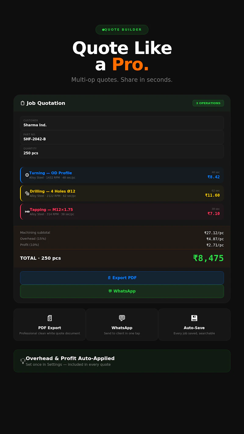MachIQ CNC Cycle Time Pro screenshot 3