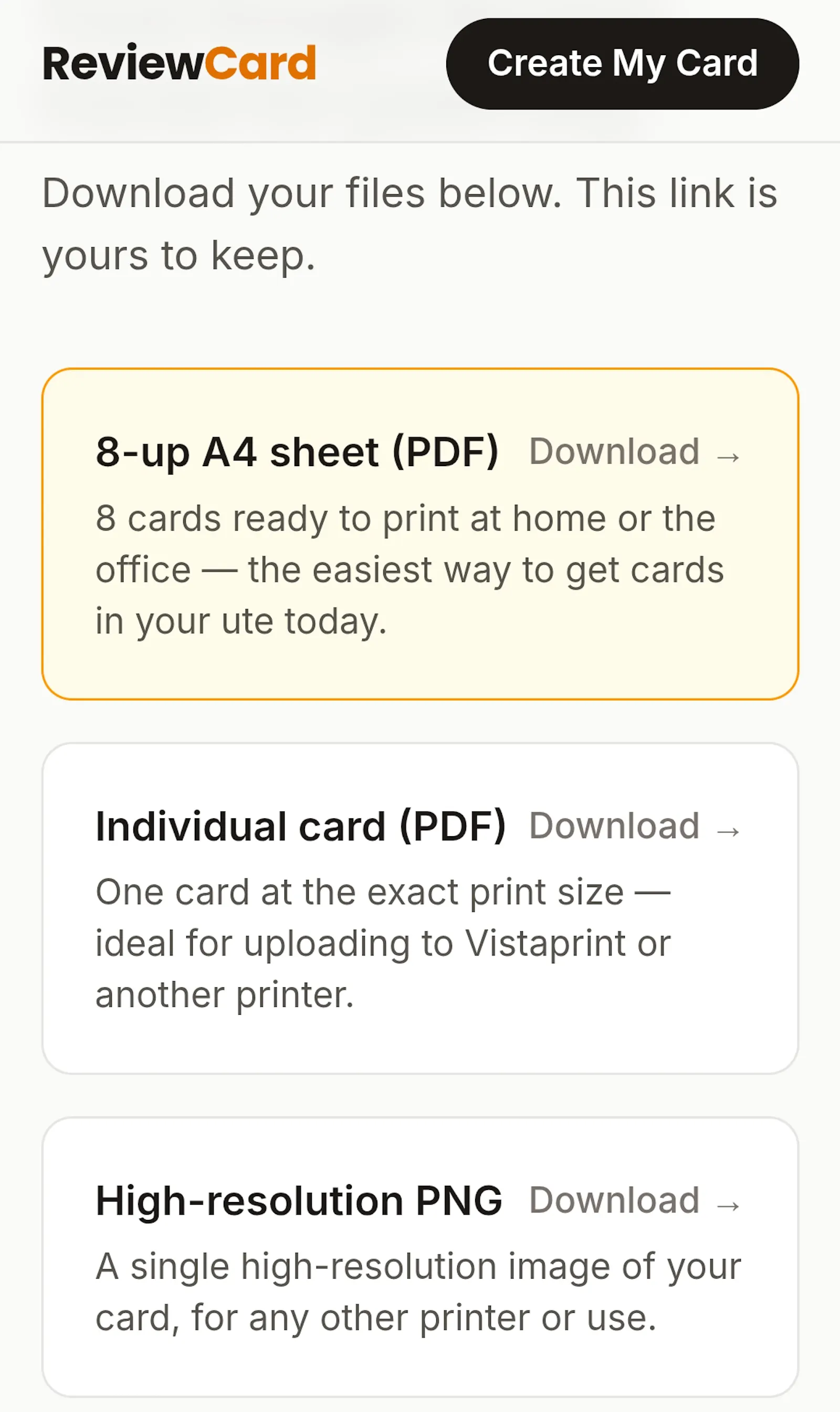 ReviewCard screenshot 5