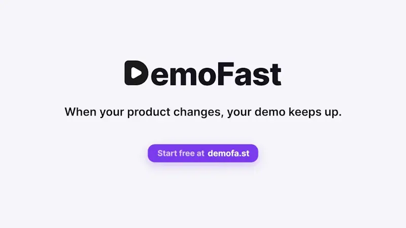 DemoFast screenshot 1 (video preview)
