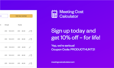 Meeting Cost Calculator gallery image
