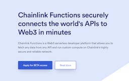Chainlink Functions media 2