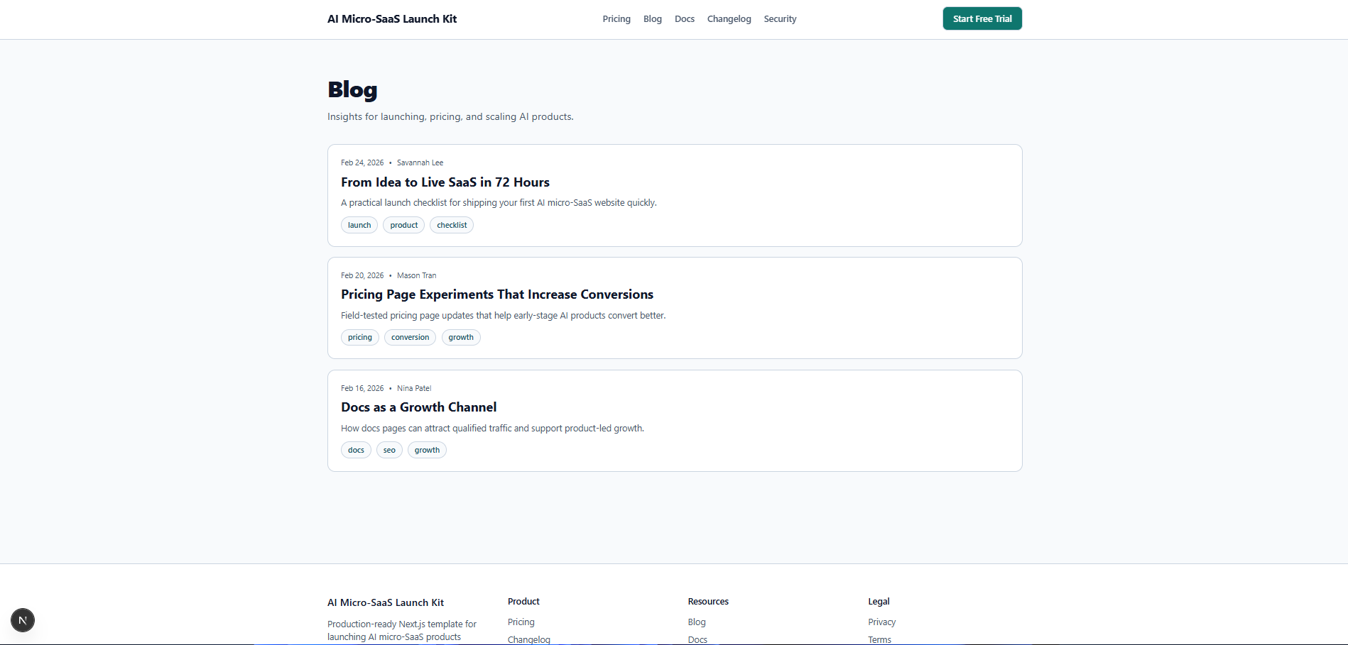 LaunchKit – Next.js SaaS Template gallery image