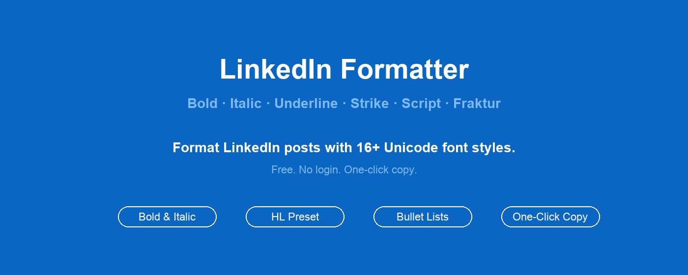 LinkedIn Formatter gallery image