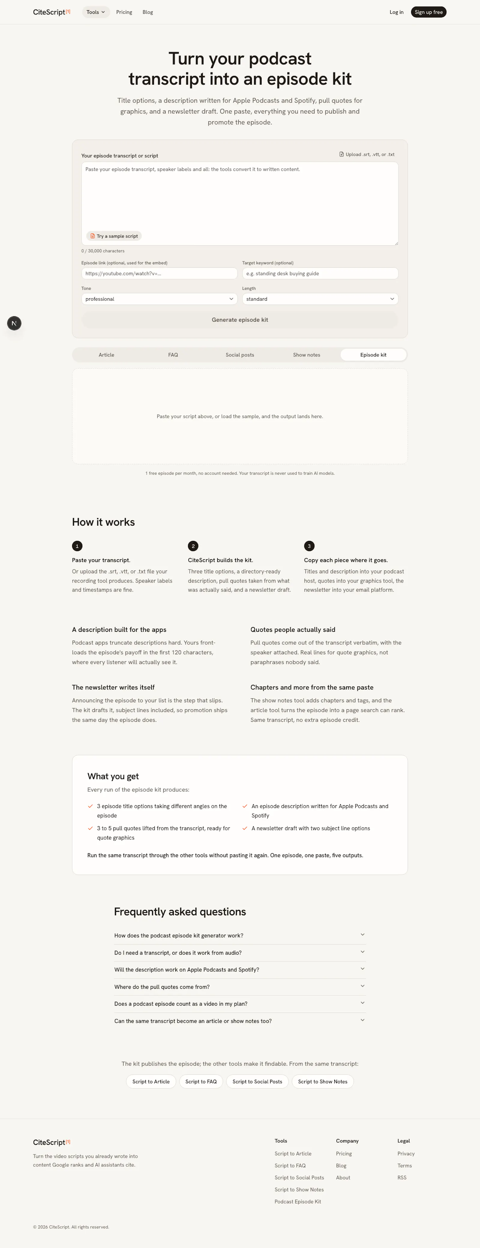 CiteScript screenshot 3