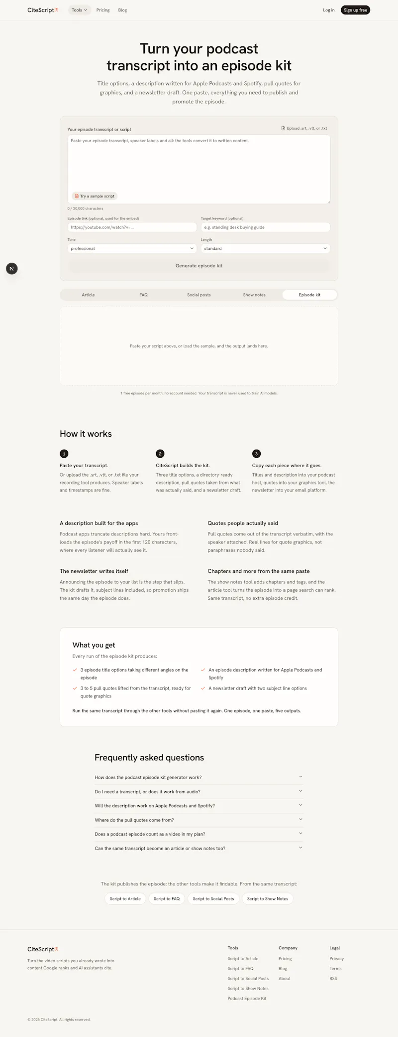 CiteScript screenshot 3