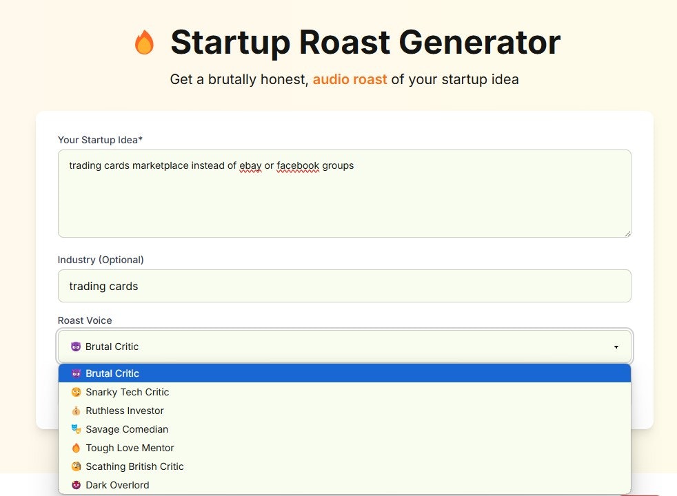 Média Générateur de rôti de startup (avec audio) - Prêt à être rôti?🫠 #startuproastfest 3