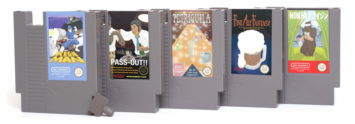 NES Cartridge Flasks gallery image