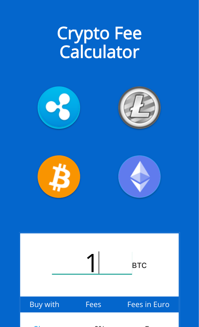 Crypto Fees Calculator gallery image