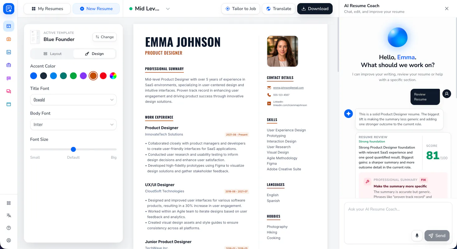 ResumeMaker.Online 2026 screenshot 3