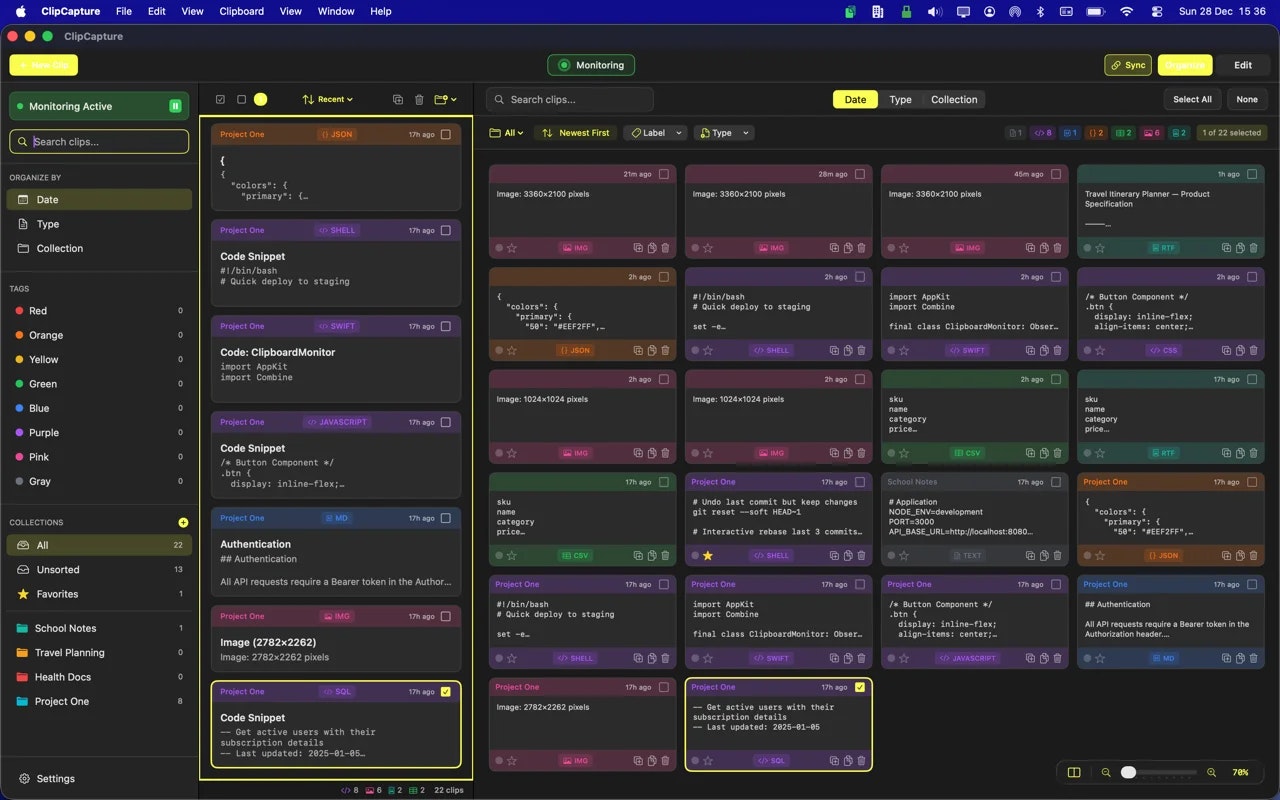 ClipCapture: Clipboard Manager gallery image