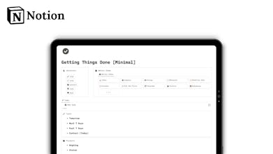 GTD - Notion Template gallery image